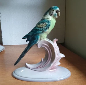1940s GORT BONE CHINA LOVEBIRD 56-B BY JACOB SIGNED FIGURE HAND PAINTED - Picture 1 of 8