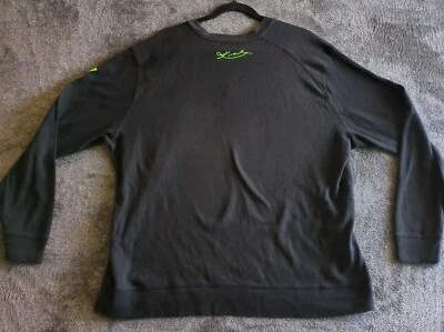 NIKE Men's XXL KOBE BRYANT Henley T-Shirt L/S Thermal Waffle Black Mamba - Image 1 of 4