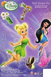 Paquete de 3 pegatinas de pared de Disney Fairies Tinkerbell - Imagen 1 de 1