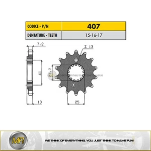 HONDA XRV AFRICA TWIN 650 1988 1989 RITZEL SUNSTAR DIVISIÓN 525 CON 16 DIENTES - Imagen 1 de 1