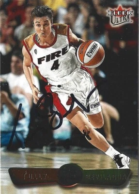 Tully Bevilaqua Autographed 2002 Fleer Ultra WNBA Basketball Card Portland Fire - Image 1 of 3