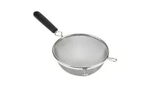 Goodcook Good Cook 6-Inch Strainer Aluminum Mesh, Medium, Black & Silver - Picture 1 of 2