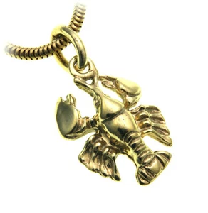 Anhänger Sternzeichen Krebs echt Gold 585 massiv Tierkreiszeichen klein 14kt neu - Picture 1 of 2