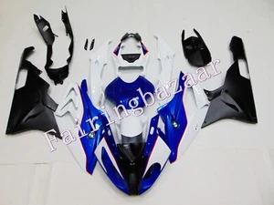 Fit for 2015-2016 S1000RR Blue White Matte Black ABS Injection Mold Fairing Kit - Picture 1 of 8