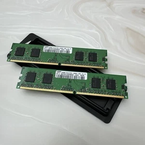 2 x Samsung 256mb M378T3354BG0-CCC 1RX8 PC2-3200U-333-10-A1 - 512Mb - Picture 1 of 4