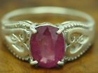 925 Sterling Silver Ring With Spinel Decorations/Real Silver/Rg 56/3,5G