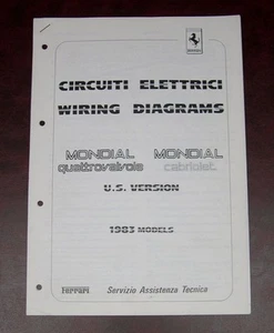 Ferrari Mondial Qv/Kabina, elektryczny system okablowania, rzadka aktualizacja techniczna, USA 1983 - Zdjęcie 1 z 8