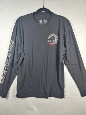 Camisa de elaboración de cerveza Firestone Walker para hombre grande negra manga larga cuello redondo gráfico Foto 1 de 4