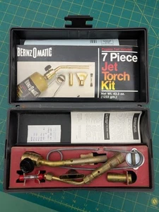 Vintage BernzOMatic JT-681 Pencil Jumbo Blow Fan Torch Striker Kit Jt-25 - Picture 1 of 11