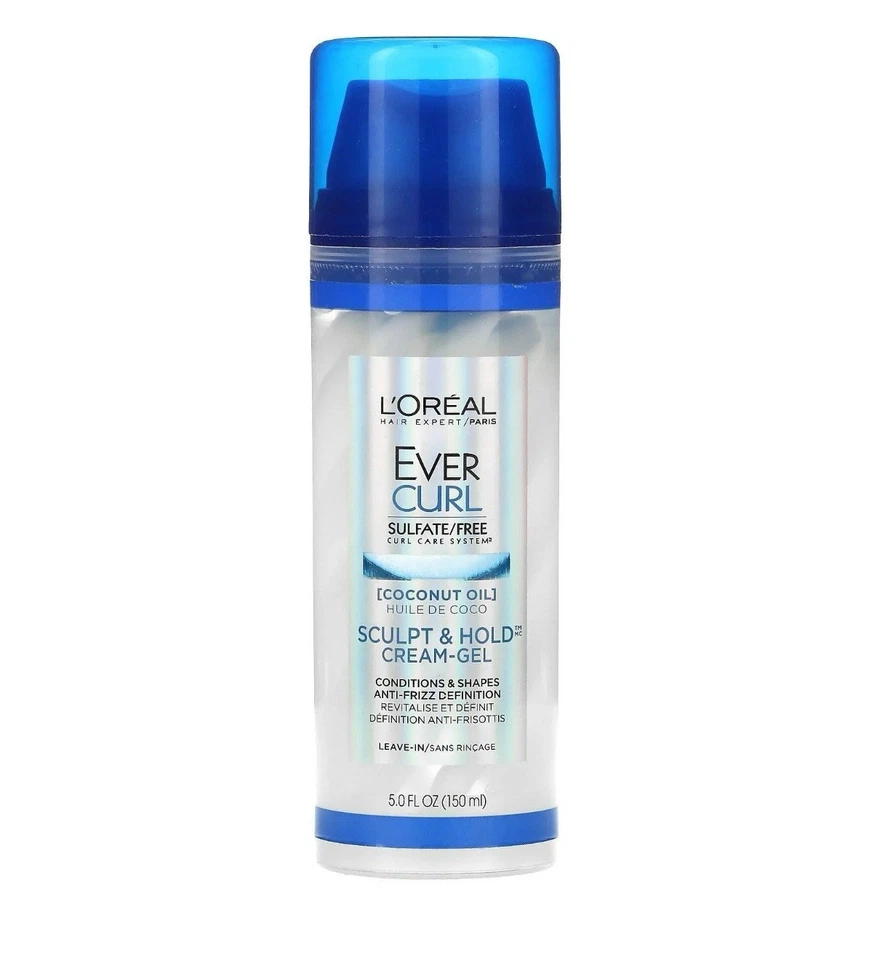 L'Oreal Hair Expert Paris Ever Curl Sculpt & Hold Crema Gel Sin Sulfato 5 OZ Foto 1 de 4