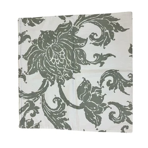 Pottery Barn Pillow Cover Lorretta Gray Zippered Lined 22” 22” - Picture 1 of 5