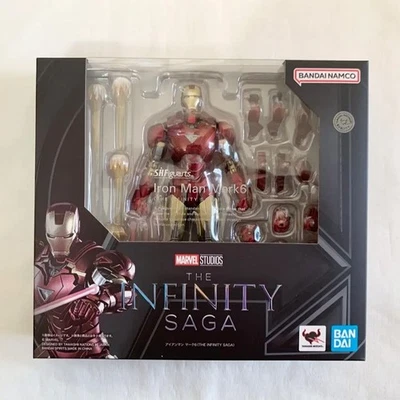 Original Bandai S.H.Figuarts SHF Iron Man Mark 6 THE INFINITY SAGA Model Toys - Image 1 of 4