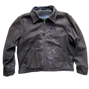 Timberland Weathergear Lederjacke Herren XL braun Rindsleder Vintage 90er Blouson - Bild 1 von 12