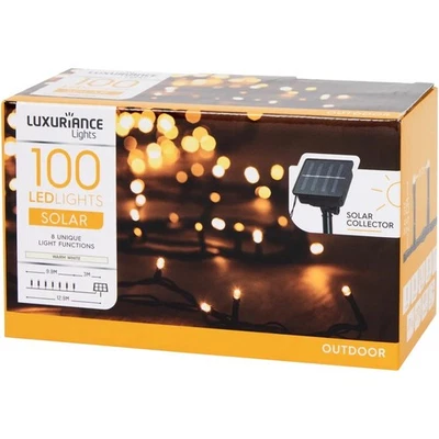 Guirlande lumineuse solaire 100 LEDs – 12,9 m - Photo 1/2