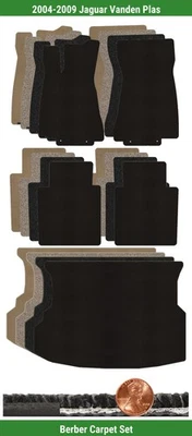 Juego de alfombrillas bereber personalizadas para Jaguar Vanden Plas 2004-2009 (5 piezas) #TEA Foto 1 de 4