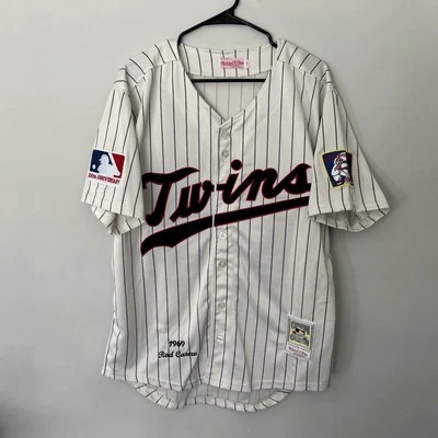 Rod Carew Minnesota Twins Mitchell & Ness 100 Th Anniversary 1969 Jersey MLB - Image 1 of 4