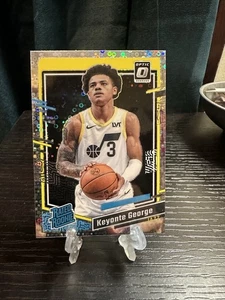 2023-24 Donruss Optic Keyonte George #223 Rookie Fast Break Silver Prizm Jazz - Bild 1 von 2