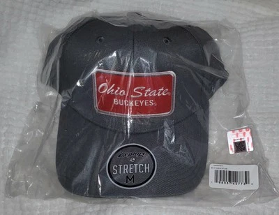 Zephyr Ohio State Buckeyes Stretch Hat NEW W/ Tags - Gray - Size Medium - Image 1 of 4