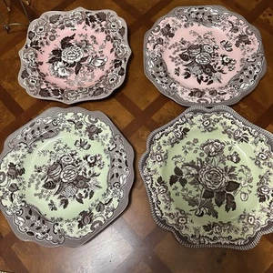 Vintage Spode Archive Collection England Floral Collector Display Serving Plates - Picture 1 of 20