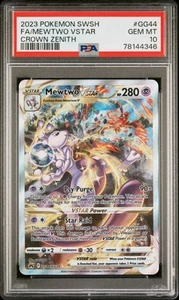 Pokémon TCG Crown Zenith Mewtwo VSTAR Full Art #GG44 PSA 10 GEM MINT - Picture 1 of 3