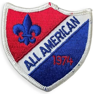 Vintage 1974 All American BSA Patch – Red White Blue Scout Badge USA - Picture 1 of 2