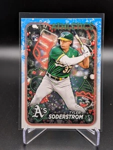 2024 Topps Holiday TYLER SODERSTROM #H127 Rookie RC Oakland Athletics - Picture 1 of 2