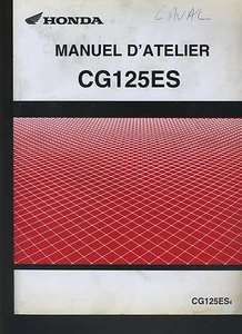 (21) REVUE TECHNIQUE MANUEL ATELIER MOTO HONDA CG125ES - Picture 1 of 1