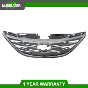 For 2011-2013 Hyundai Sonata Grille Assembly Front Grill Chrome ABS Plastic New - Imagen 1 de 8