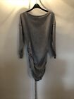 SheIn Size M Grey Dress Tie Sides To Alter Dress To Any Length Cosy Soft