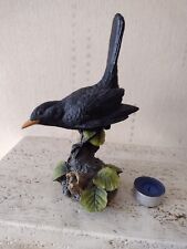 Large Vintage Blackbird Figurine