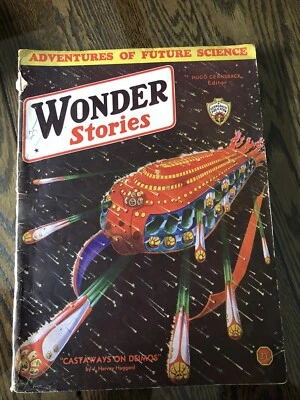 WONDER STORIES U.S.Ed.Aug.1933:George A.Dye,J.Harvey Haggard,Laurence Manning Foto 1 de 4