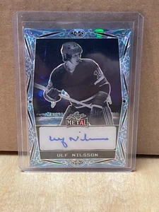 2024 Leaf Metal Legend Hockey - Ulf Nilsson - Auto #d /8 BA-UN1 New York Ranger - Picture 1 of 2