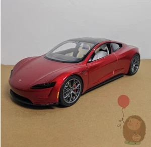 1/18 TESLA Roadster Convertible Diecast Model Car Display Collection Kids Gifts - Picture 1 of 15