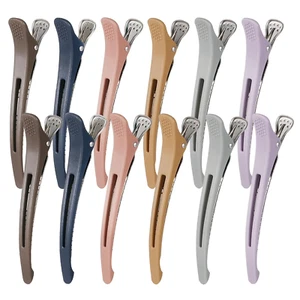 12PCS Hair Clips for Styling Sectioning-Non Slip No Crease Duck Billed Hair Roll - Picture 1 of 12