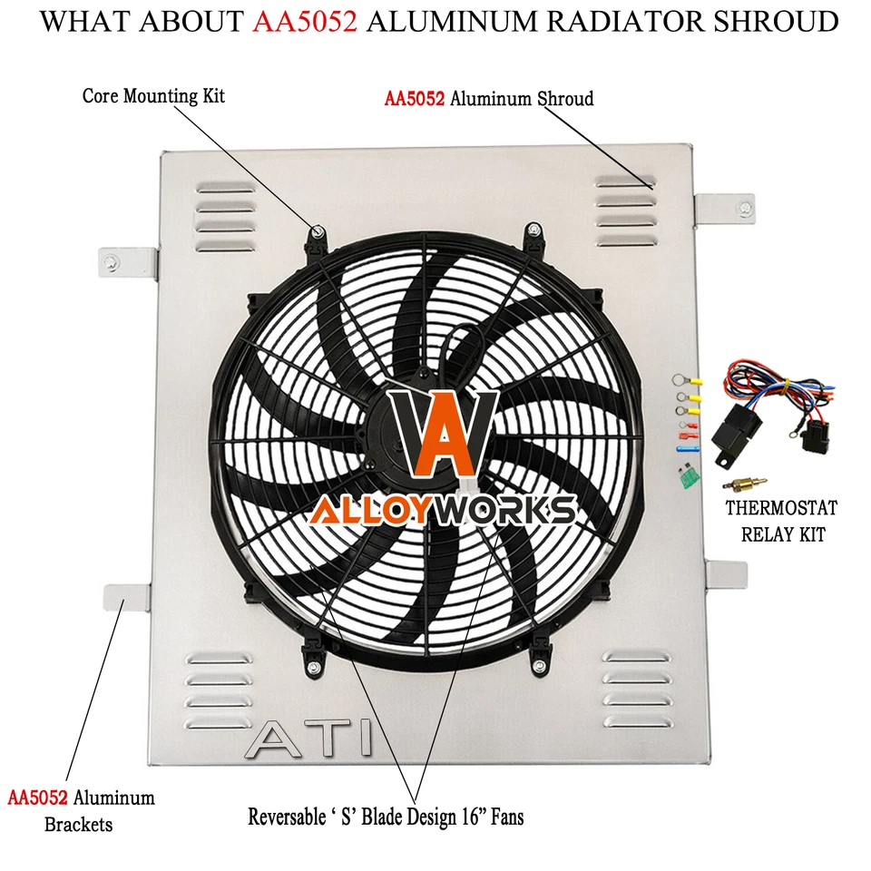 Electric Shroud Fan Kits For 1998-2011 Ford Explorer Ranger Mercury Mountaineer - Image 1 of 4
