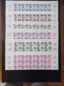 bloc 15 timbres France variété non dentelé serie yt 2328 à 2332 neufs XX BDF - Photo 1/13