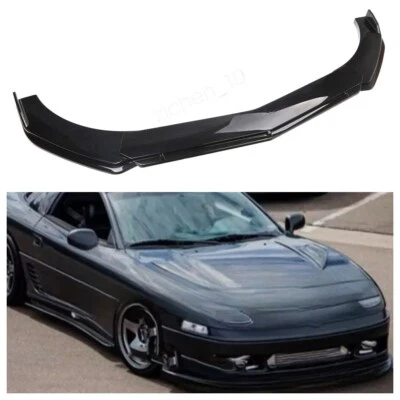 For Mitsubishi 3000GT Glossy Black Front Bumper Lips Spoiler Splitter Kit US Foto 1 de 4