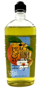 NEW 1 BATH & BODY WORKS PEACH & HONEY ALMOND BODY WASH SHOWER GEL 10 FL OZ - Picture 1 of 2