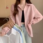 Shirt No Elasticity Polyester Simple Solid Color Brand New Fashionable