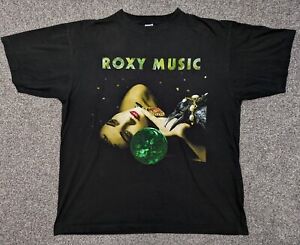 Vintage Roxy Music 90s T-shirt XL Made In USA Crow Woman