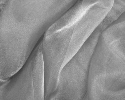 Organza Fabric - GREY - Snow Organza Sheer Costume Craft Fabric Material - Image 1 of 2