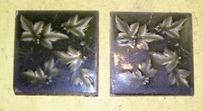 Antique Kensington Tile - Raised Leaves, Vine - 6x6" (M71)