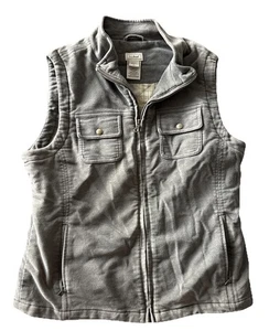 Vintage LL Bean Womens Plaid Lining Insulated Hunting Vest Size Large 4 Pockets - Picture 1 of 7