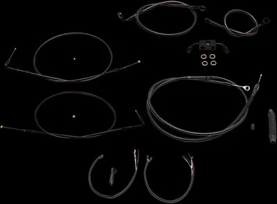 Kit de controles de manillar medianoche LA 15-17 pulgadas con ABS Sportster 1200 súper bajo 14-19 Foto 1 de 3