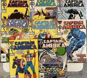CAPTAIN AMERICA. NUMBER'S BETWEEN 314-331. (8 ISSUE 1986-1987 LOT). 1ST SERIES. - Picture 1 of 17