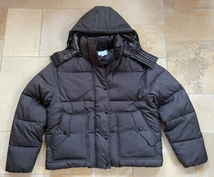NEU Warehouse Asos Damen Pufferjacke Steppjacke Bomberjacke Kapuze Schwarz M 38 - Bild 1 von 8