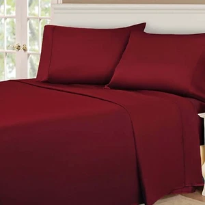 Egyptian Cotton Blend 530 Thread Count Solid Deep Pocket Bed Sheet Set - Picture 1 of 53