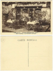 CPA café La Terrasse ombragée Pension Maitagarria Hôtel Lastiry SARE 64 (654) - Photo 1/1