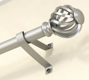 Jaula giratoria de níquel Mainstays de 3/4", 30 - 84" de ancho, juego de varillas de cortina individuales - Imagen 1 de 1