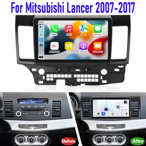 10'' For Mitsubishi Lancer 2007-17 Apple Carplay Android 13 Car Stereo Radio GPS - Picture 1 of 22